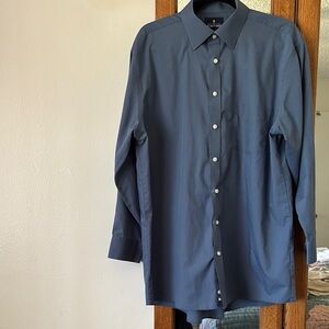 Men's Blue Dress Shirt Stafford regular fit 17 32-33